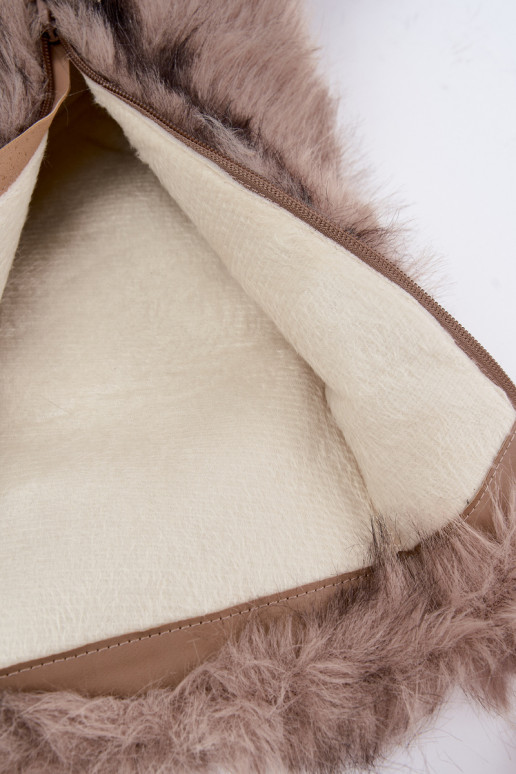 Botas altas de arena cálidas con piel Saphielle