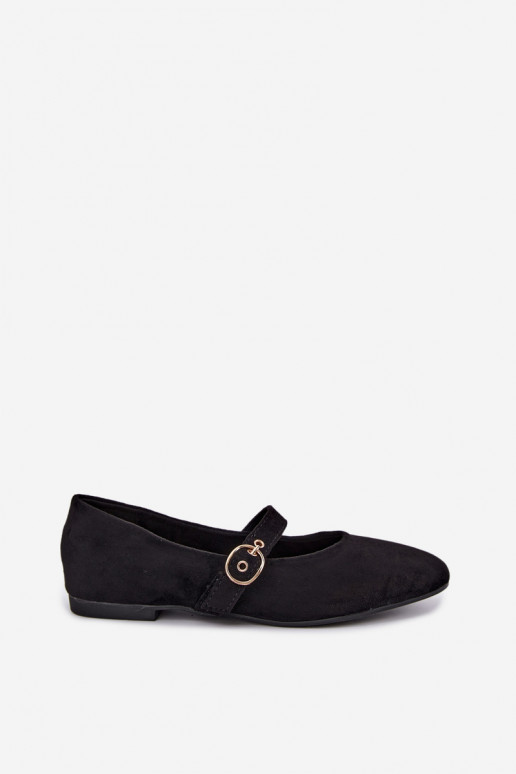 Bailarinas estilo Mary Jane en color negro Nolenne