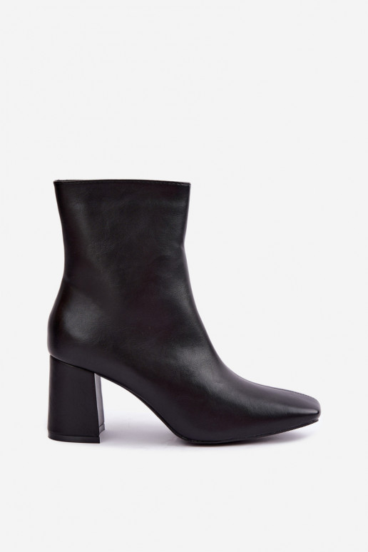botines forradas con tacones en color negro Tamine