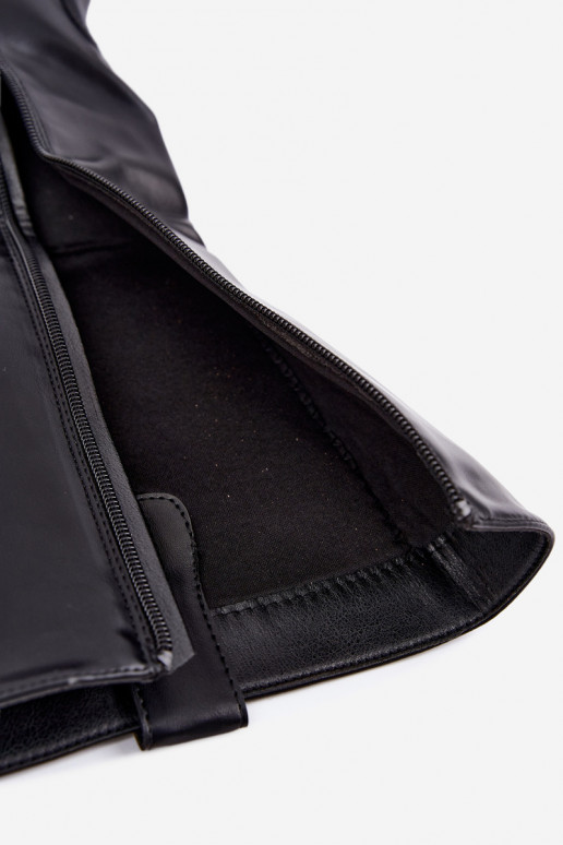 botas altas forradas con tacón en color negro Perrisa