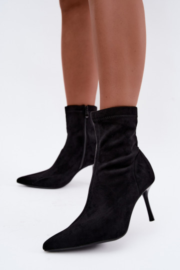 Botines negros con tacones delgados Nireya 2