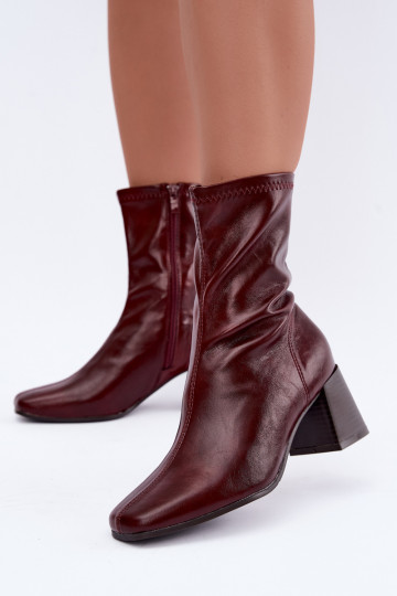 Botines burdeos para mujer Veradis