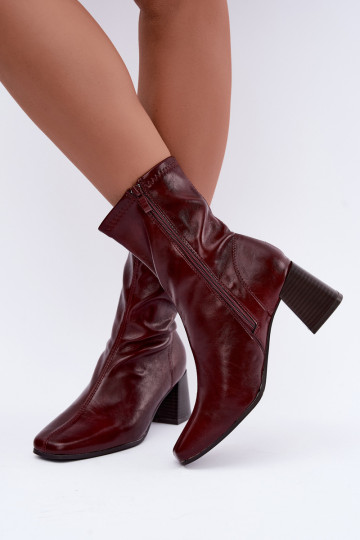 Botines burdeos para mujer Veradis 2