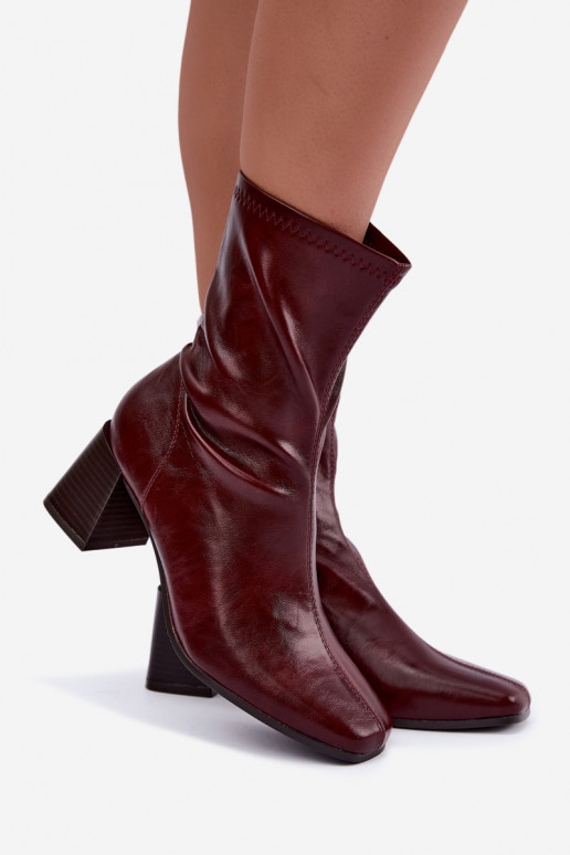 Botines burdeos para mujer Veradis
