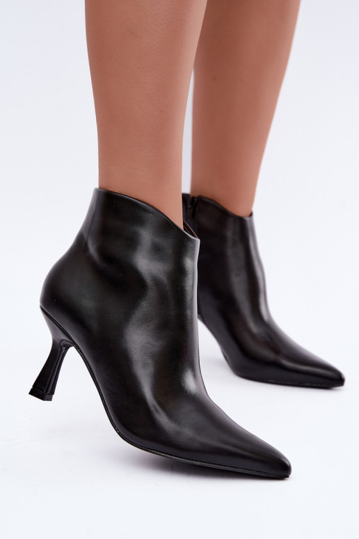 Botines negros de punta Florenne