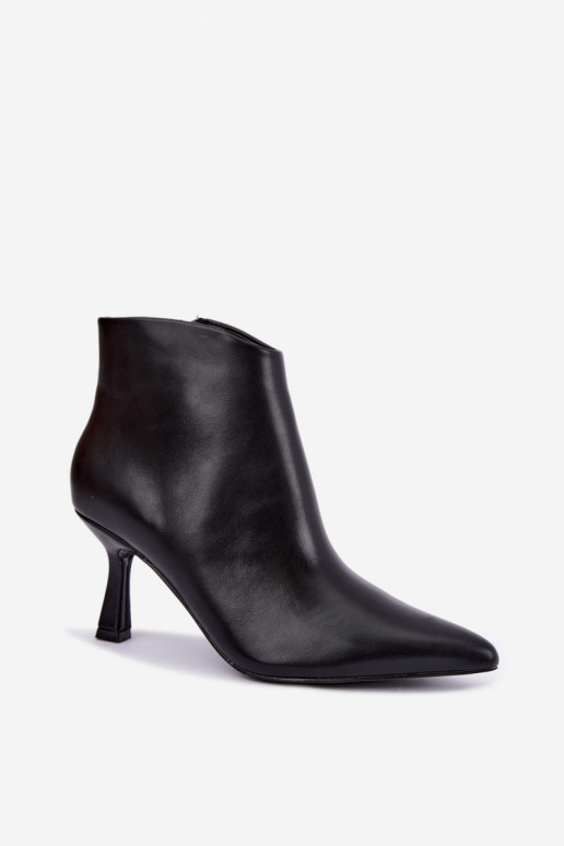 Botines negros de punta Florenne