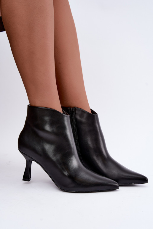 Botines negros de punta Florenne