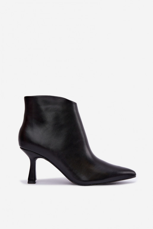 Botines negros de punta Florenne