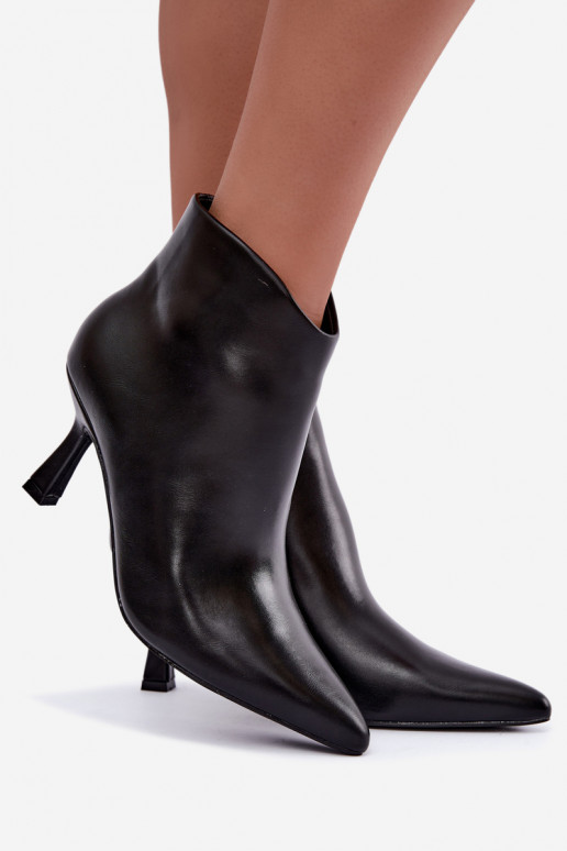 Botines negros de punta Florenne
