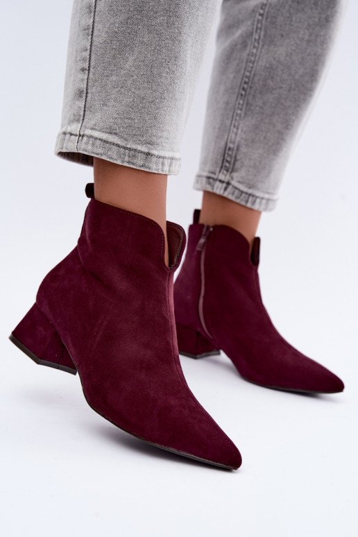 Botines burdeos Klocke Heliara