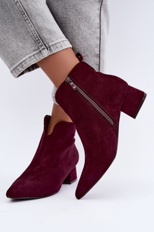 Botines burdeos Klocke Heliara