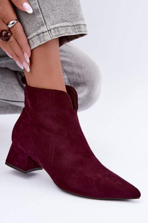 Botines burdeos Klocke Heliara