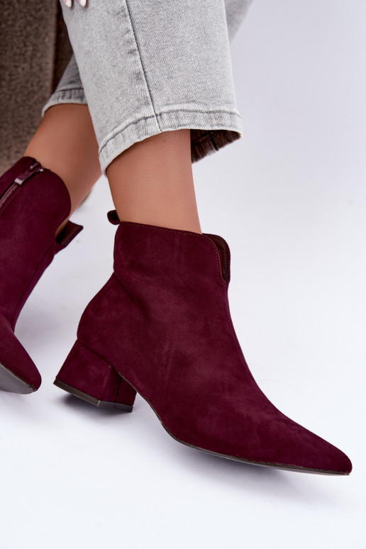 Botines burdeos Klocke Heliara
