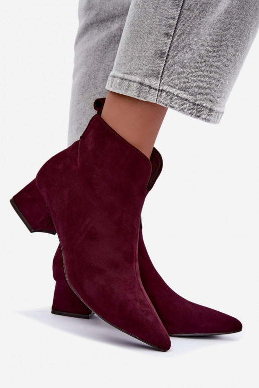 Botines burdeos Klocke Heliara
