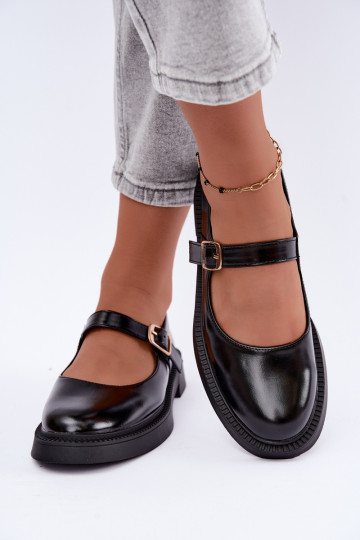Zapatos negros con tacones anchos Lareine 2