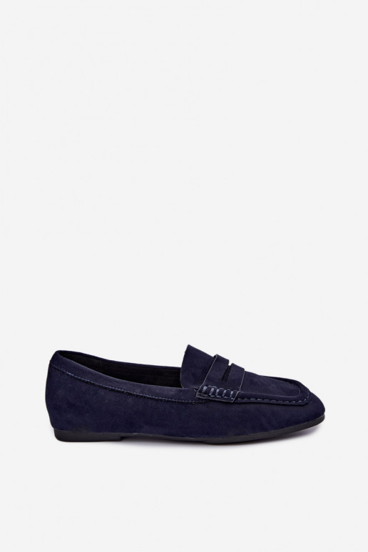 Sylvana mocasines planos para mujer en color azul oscuro