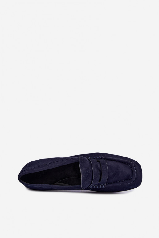 Sylvana mocasines planos para mujer en color azul oscuro