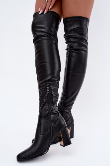 Botas altas negras con tacón Primelle 2