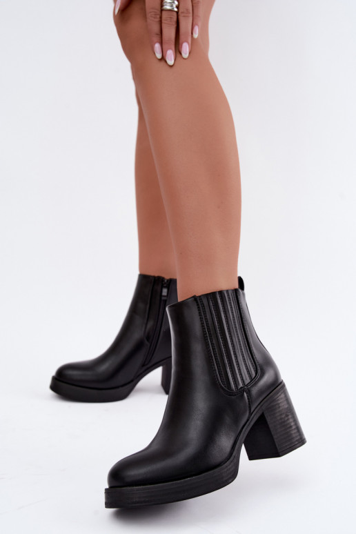 Gisandra botines cálidos en color negro