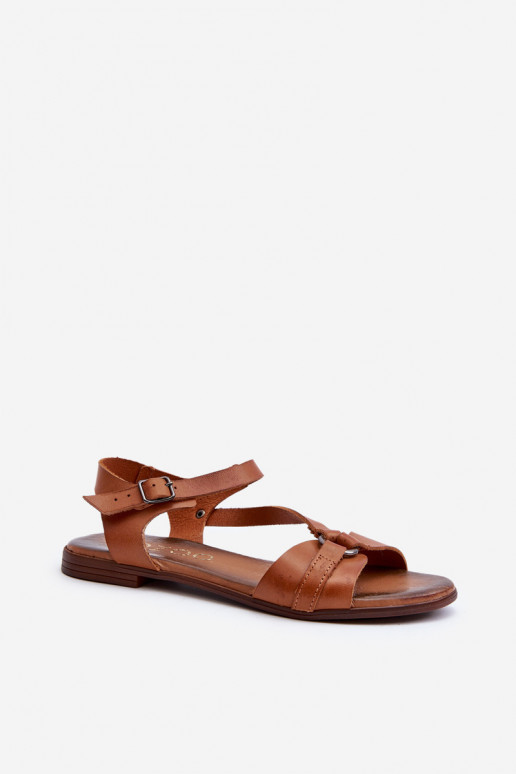 Sandalias marrones para mujer Zazoo 40182