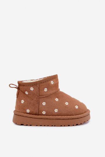 Botas de nieve para niños con motivos florales, de color marrón, Gracina 2