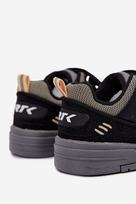 Zapatillas para niños Bartek 8700210 en negro y gris