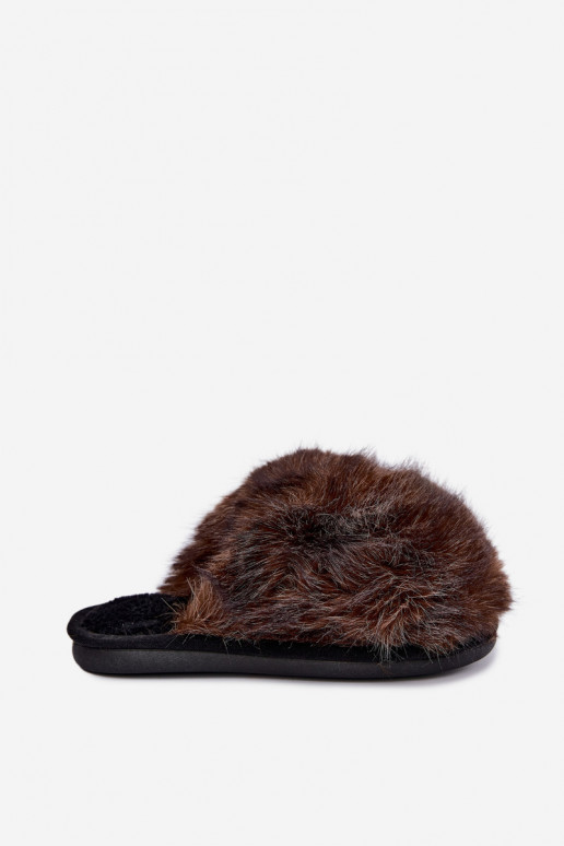 Zapatillas para mujer Bellisane con piel en marrón oscuro