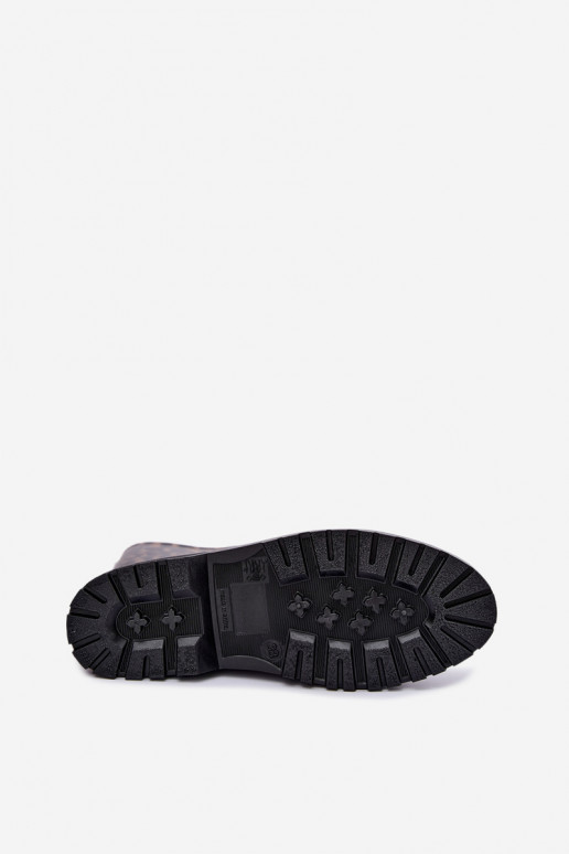 Botas de goma para hombre Solavelle con estampado de leopardo