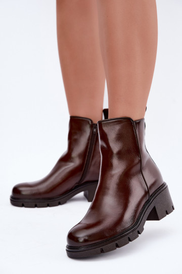Botines aislantes Klocke de color marrón oscuro Iserine
