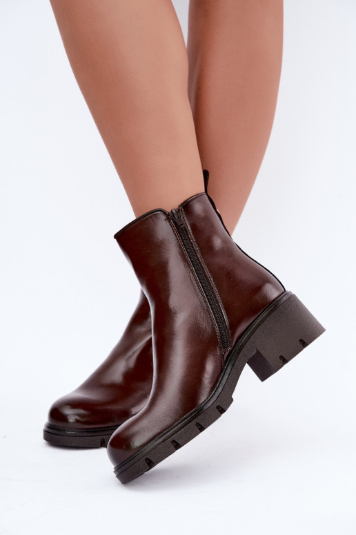 Botines aislantes Klocke de color marrón oscuro Iserine