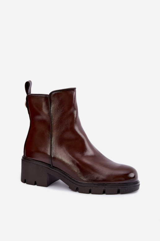 Botines aislantes Klocke de color marrón oscuro Iserine