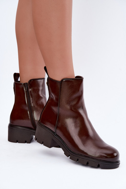 Botines aislantes Klocke de color marrón oscuro Iserine