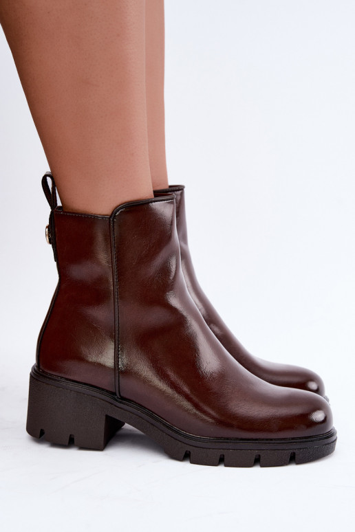 Botines aislantes Klocke de color marrón oscuro Iserine