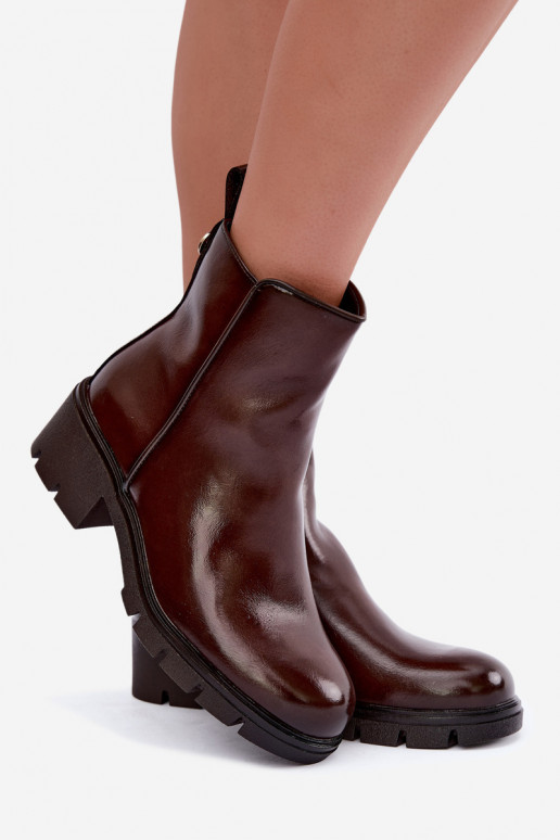 Botines aislantes Klocke de color marrón oscuro Iserine