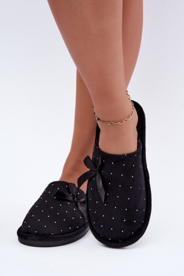 Zapatillas decoradas con lazos negros Loriane 2