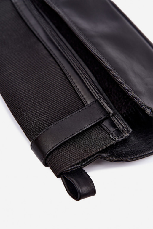 botas largas forradas con tacón y hebillas en color negro Lestine