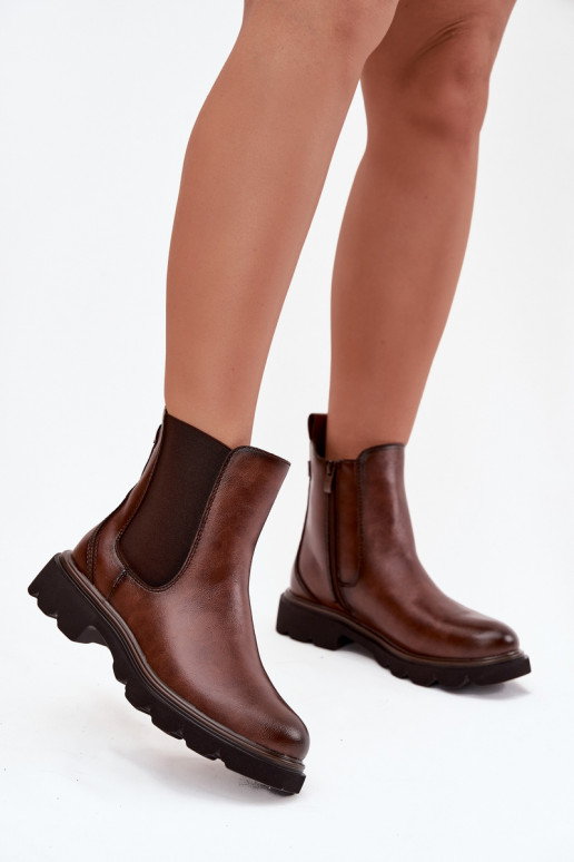 Botines aislados para mujeres en marrón Rivelia