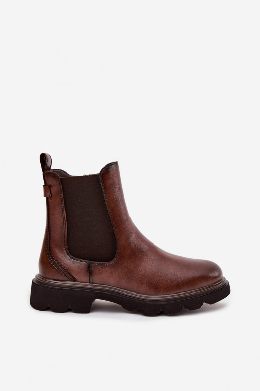 Botines aislados para mujeres en marrón Rivelia