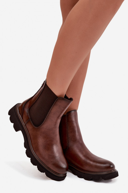 Botines aislados para mujeres en marrón Rivelia