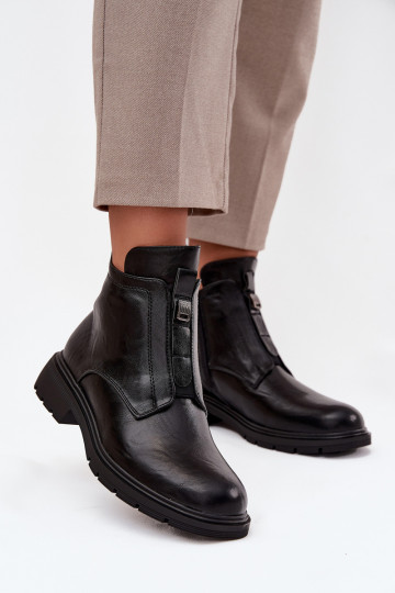 Botines cálidos para mujer con detalles decorativos negros Roselle 2