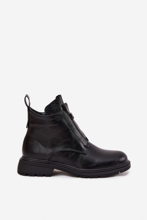 Botines cálidos para mujer con detalles decorativos negros Roselle