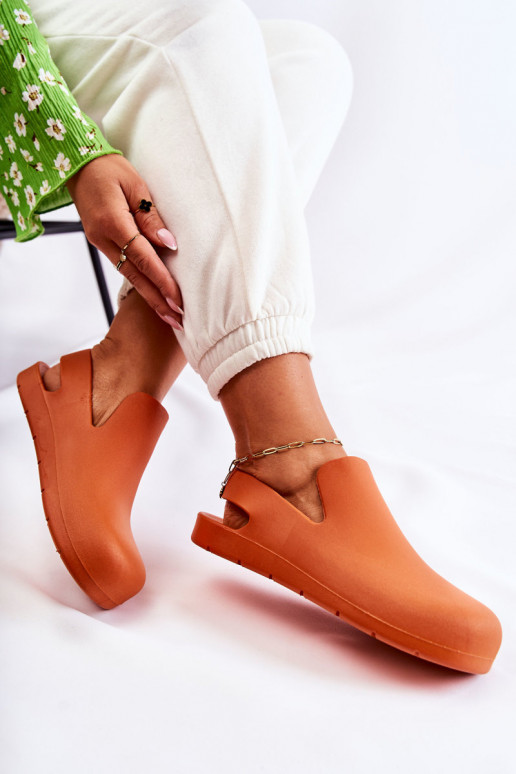 Chanclas de goma naranjas Meriko