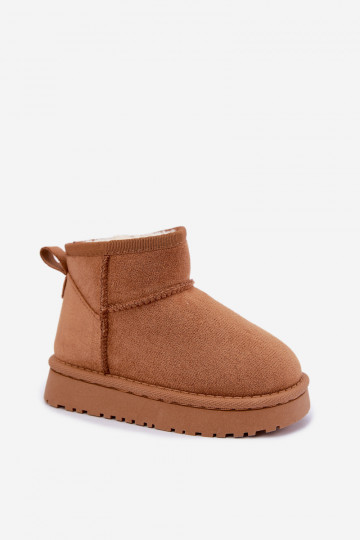 Botas de nieve Infantil Juventud calentamiento con pelo dentro color marrón Mireya