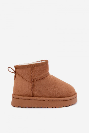 Botas de nieve Infantil Juventud calentamiento con pelo dentro color marrón Mireya 2