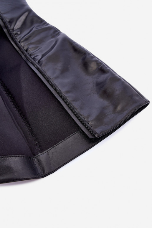 Botas cálidas por encima de la rodilla con tacones finos color negro Fenoria