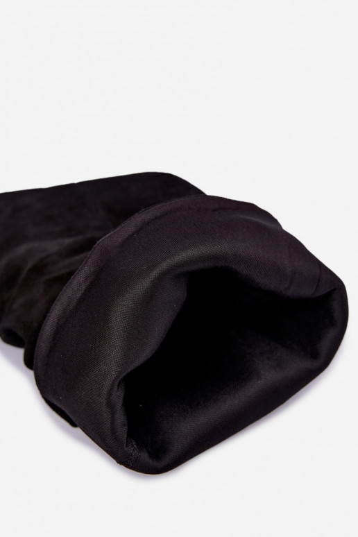 Botines Slouchy sin cierre con tacones en negro Falisette