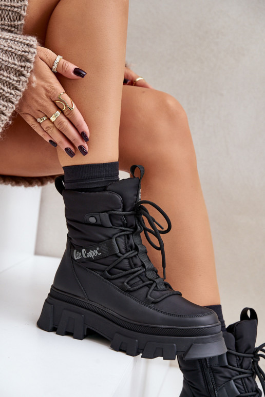 Botas de nieve negras para mujer Lee Cooper LCJ-24-47-3144