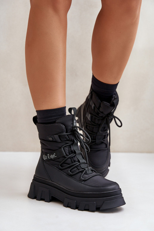 Botas de nieve negras para mujer Lee Cooper LCJ-24-47-3144