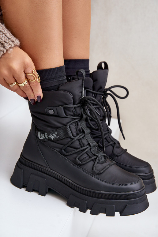 Botas de nieve negras para mujer Lee Cooper LCJ-24-47-3144