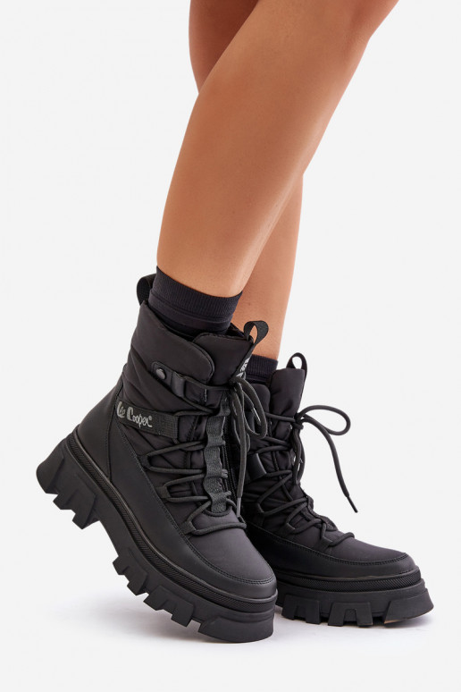 Botas de nieve negras para mujer Lee Cooper LCJ-24-47-3144